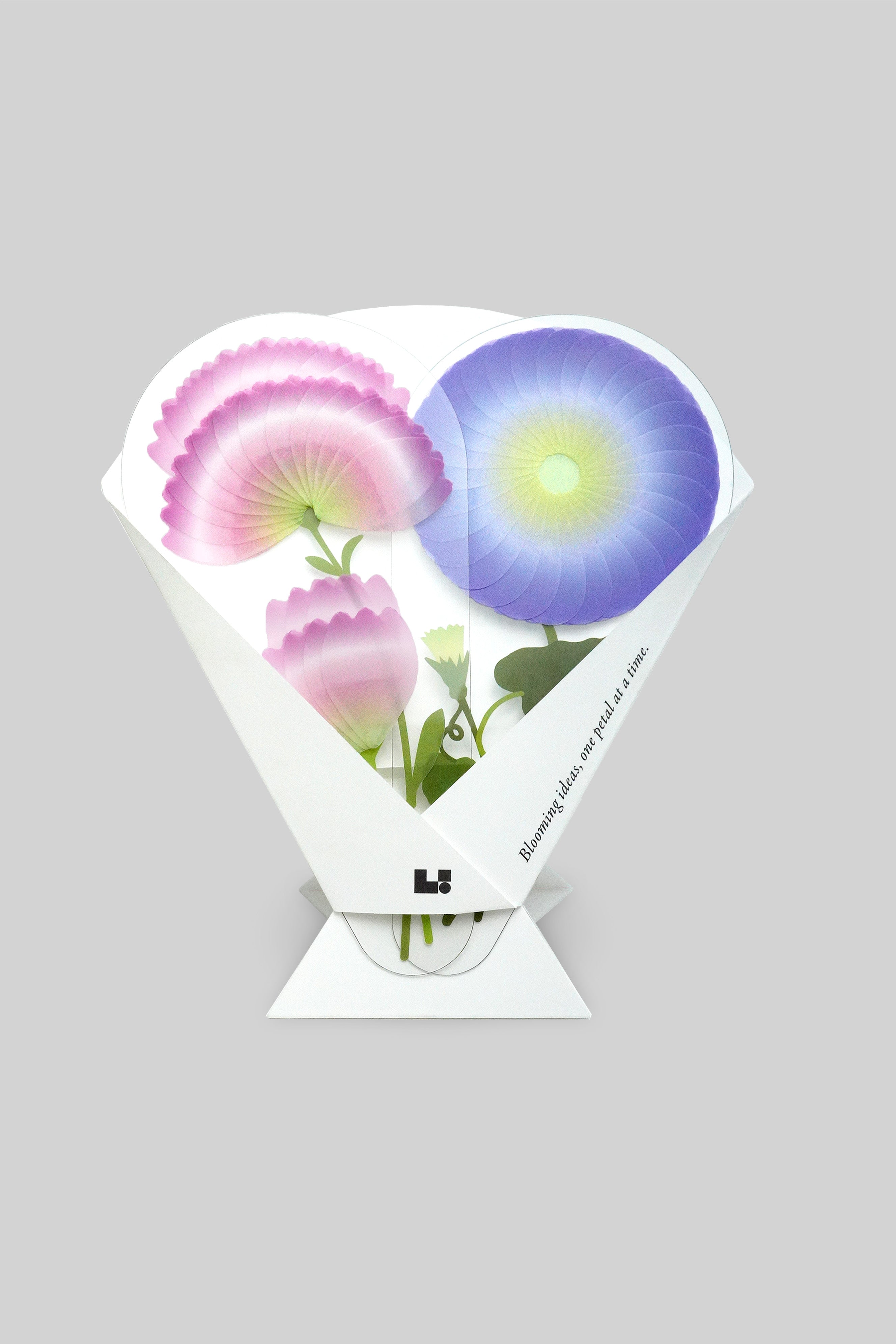 PETALNOTE BOUQUET— CARNATION & MORNING GLORY