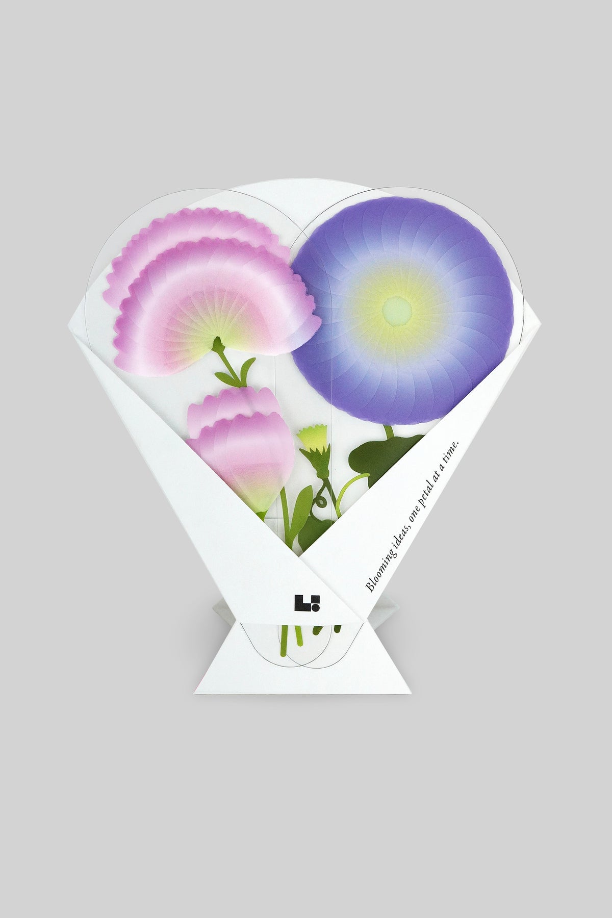 PETALNOTE BOUQUET— CARNATION & MORNING GLORY