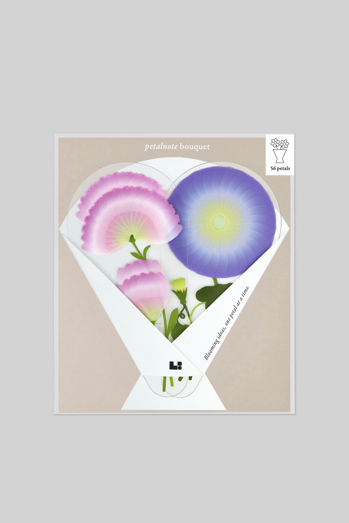 PETALNOTE BOUQUET— CARNATION & MORNING GLORY